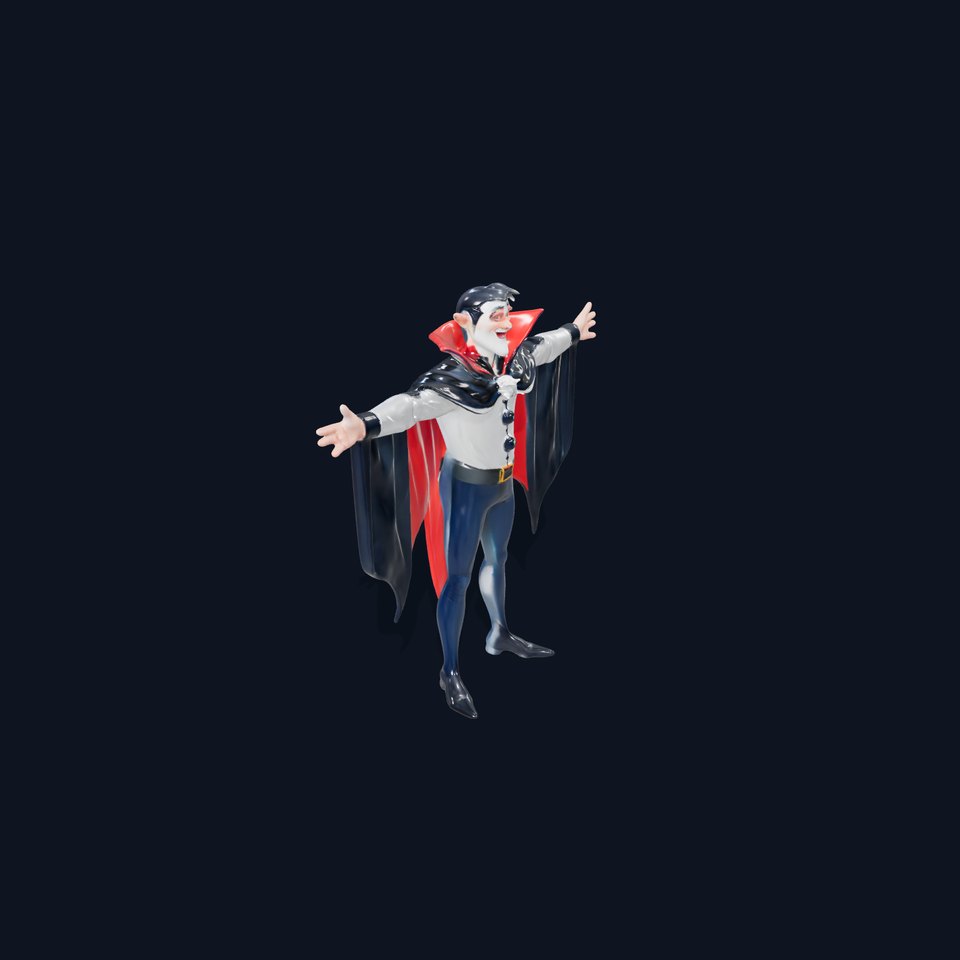 Vampire Character Model Pack with Cape